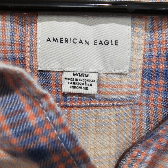 American Eagle AEO Women's Plaid Oversized Flannel Button Up Shirt Size - Picture 8 of 8